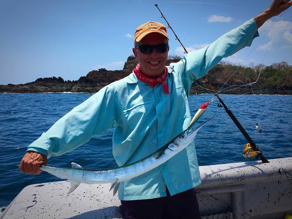needle fish caught while inshore fishing in Coiba Island