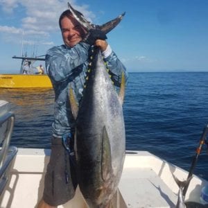 larger tuna caught near coiba island fishing offshore