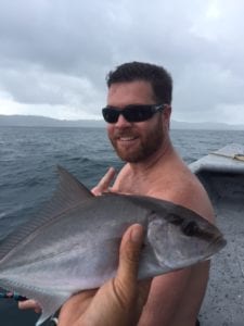 smallest amberjack caught while on tuna coast of panama fishing in panama