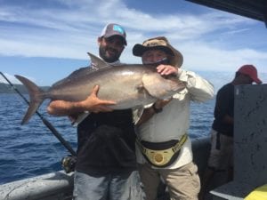 amberjack caught inshore fishing panama tuna coast