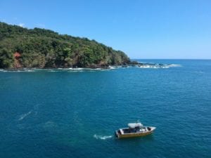 magoo drone shot of fishing coiba island panama while on panama fishing vacation