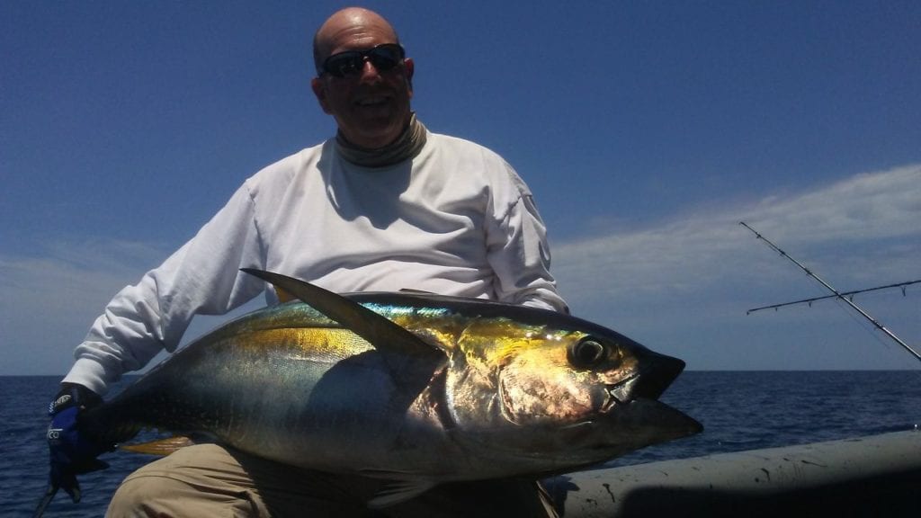 good size tunas for a group on their fishing trip to the azuero coast panama