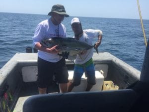 CAF group with nice size tuna fishing february in panama