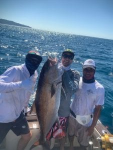 amber jack caught with friends fishing the tuna coast near punta naranjo