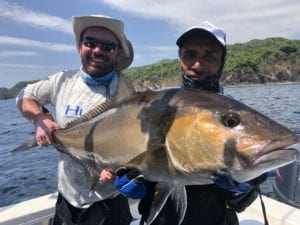brian catches nice amberjack while on fishing vacation in panama