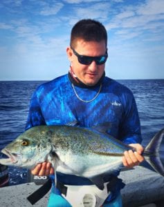 jack crevalli caught by robert while on fishing vacation in Panama Tuna coast