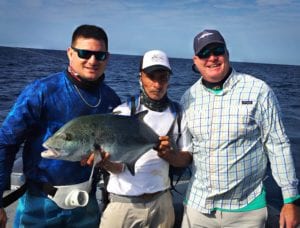 jack crevalli caught by the morris boys on their fishing trip to el rio negro